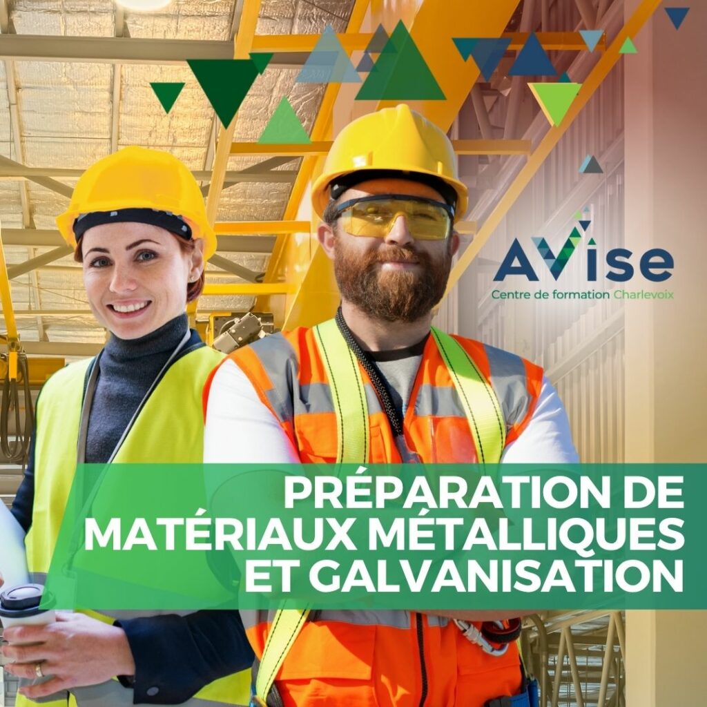 Avise AEP préparation de materiaux métallique galvanisation